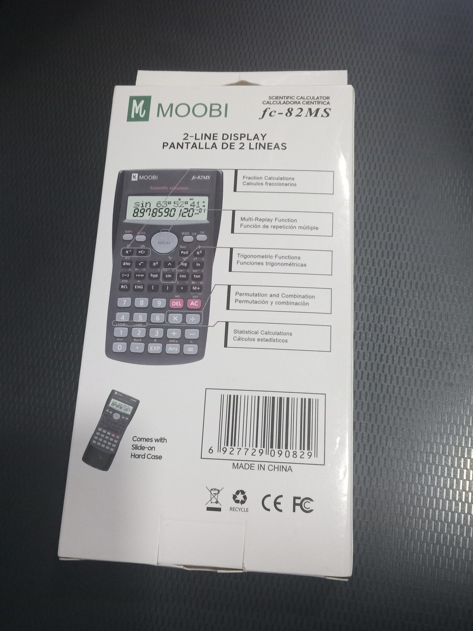 accesorios para electronica - Calculadora certificada MOOBI fc-82MS
