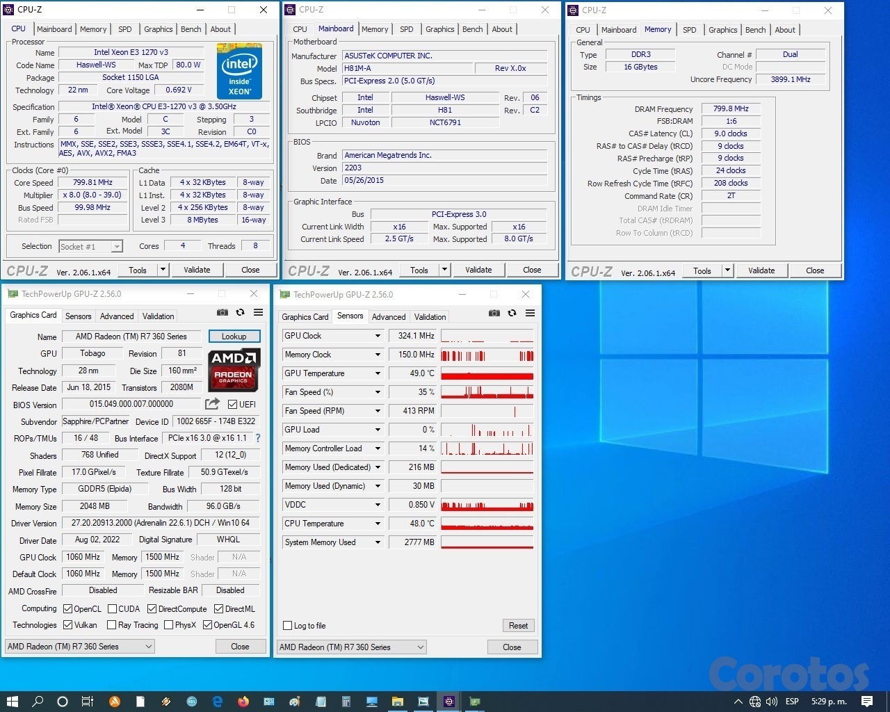 computadoras y laptops - Tarjeta de video Sapphire Radeon NITRO R7 360 2GB 6