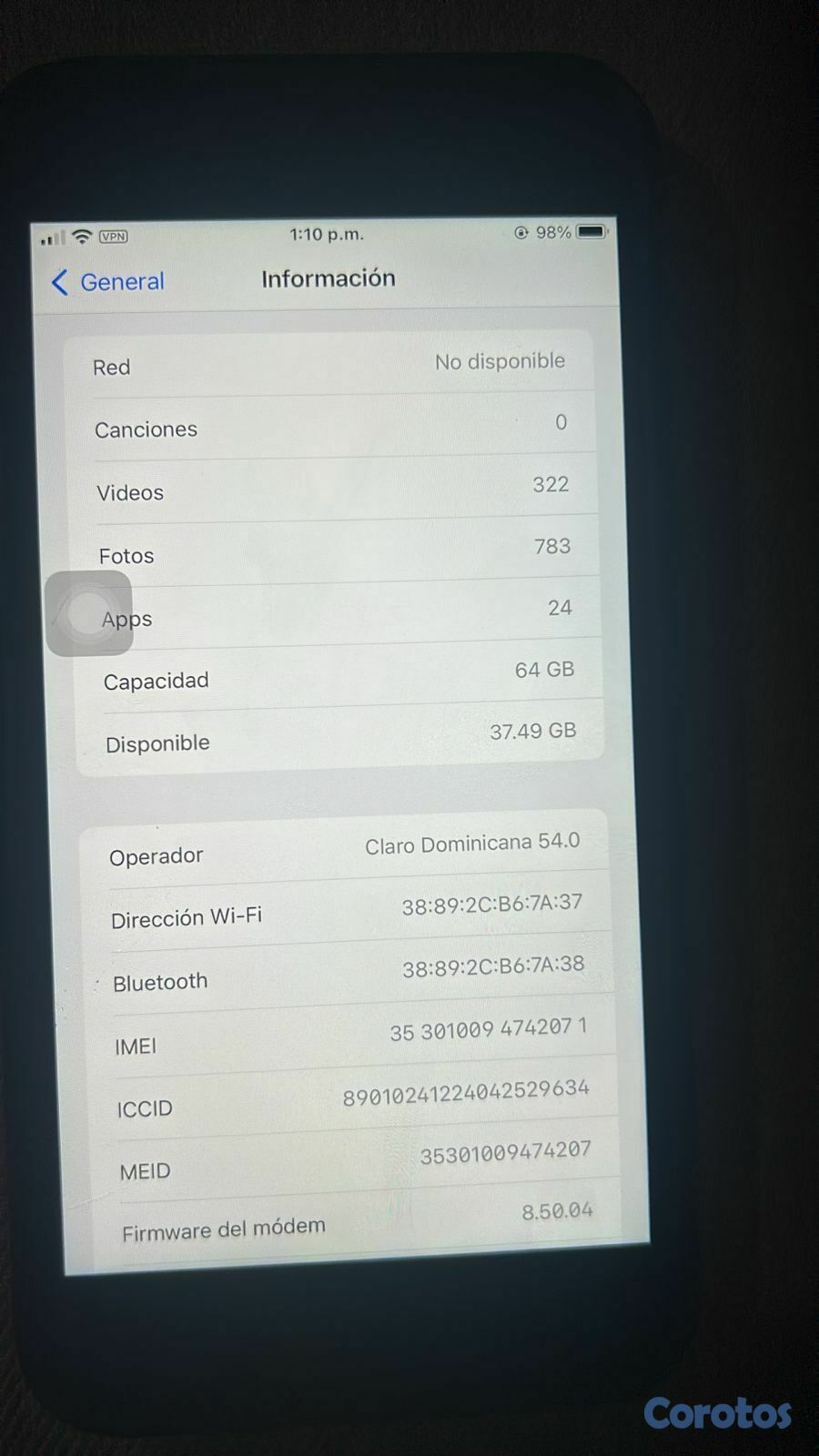 celulares y tabletas - se vende iPhone 8plus  4