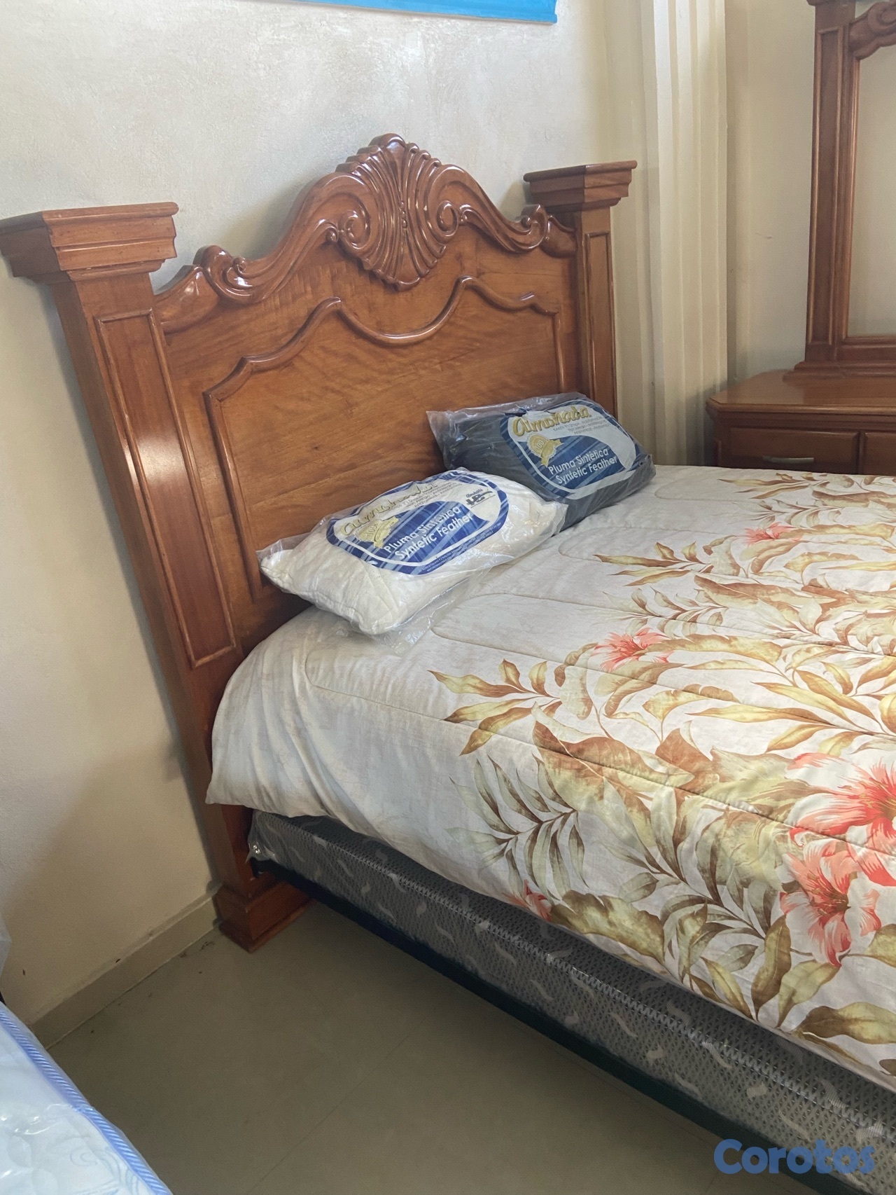 muebles y colchones - Juego de cuarto don Felix 60" ocume (Juan Carlos) 3