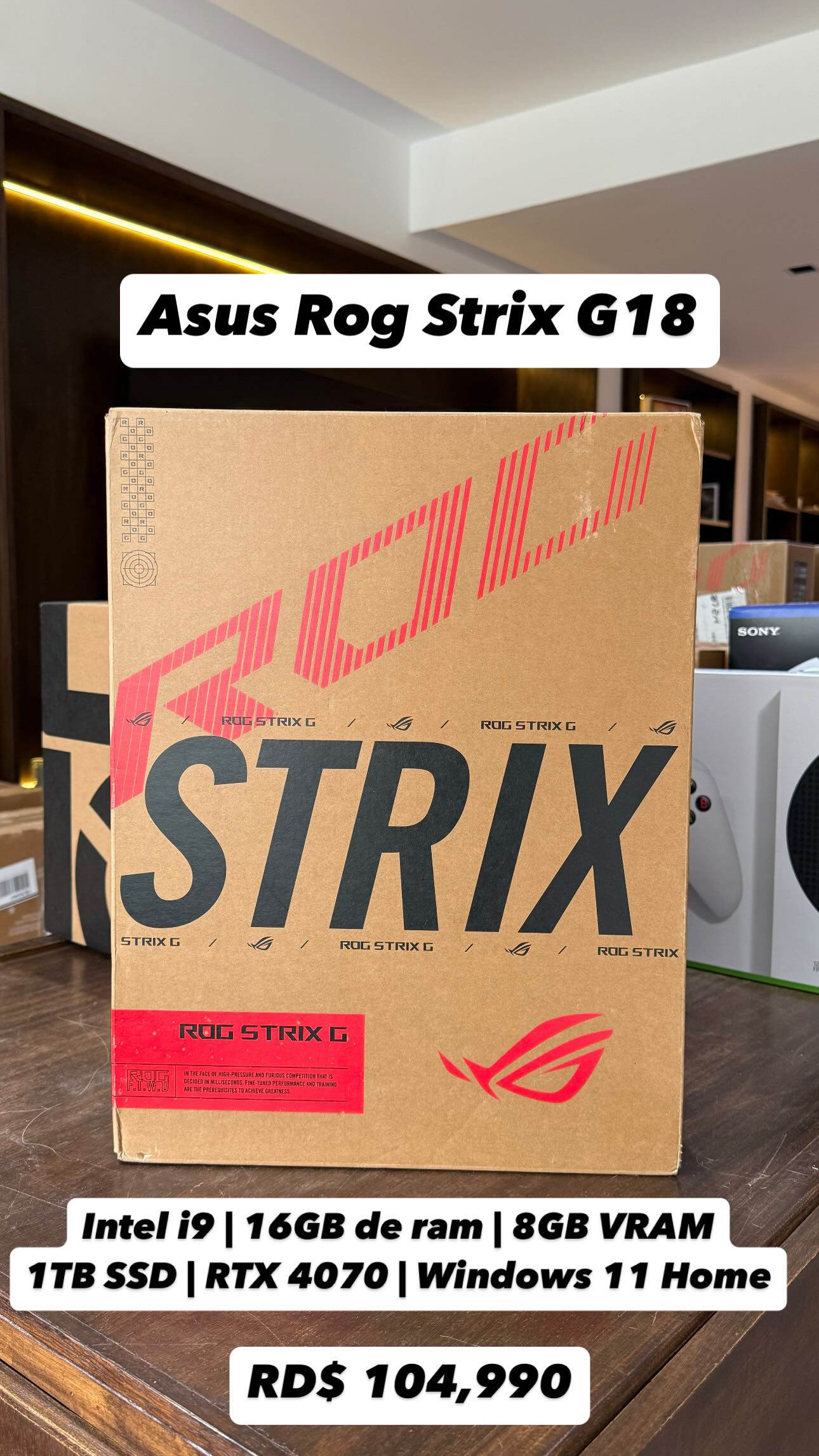 computadoras y laptops - Asus ROG Strix G18 