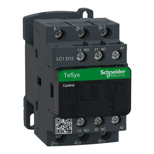 otros electronicos - CONTACTOR LC1D12F7 BOB 110V AC SCHNEIDER