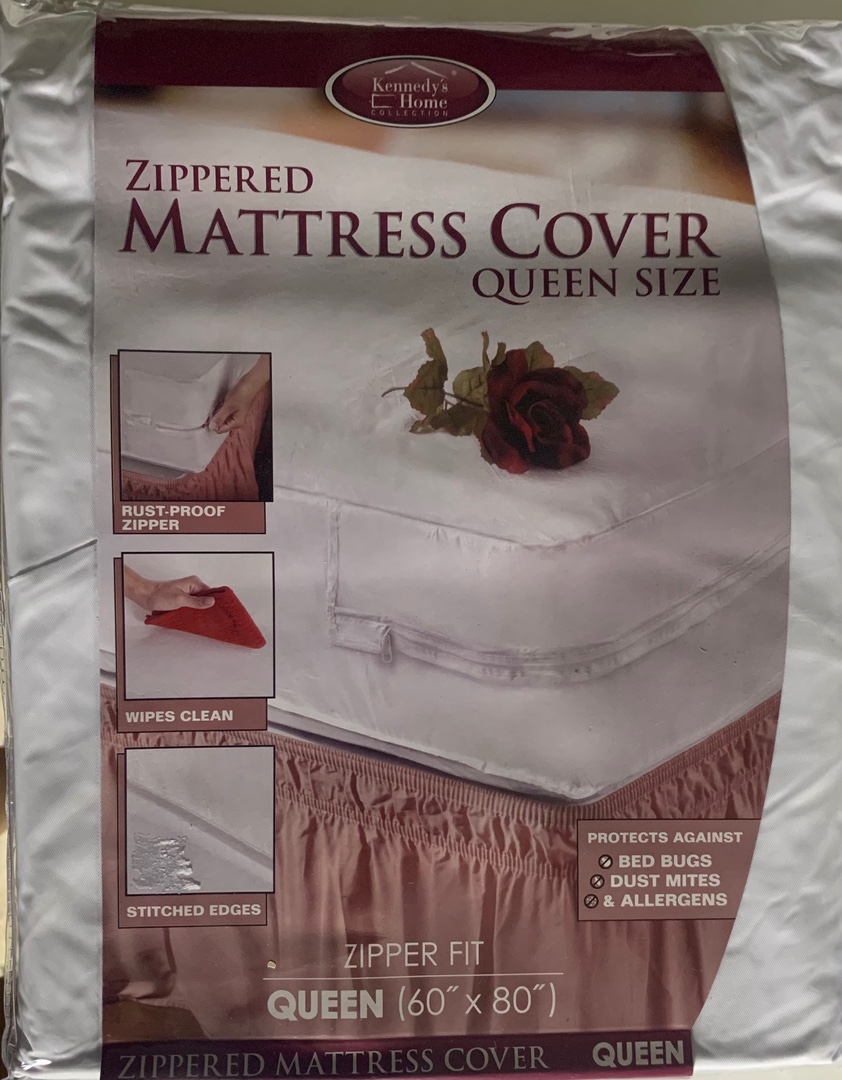 muebles y colchones - Forro Queen 60 protege tu colchón de líquidos, olores y suciedad 