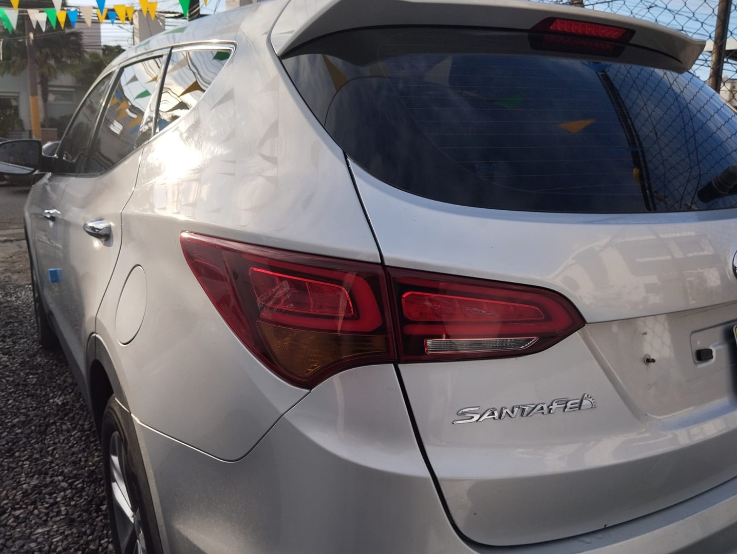 jeepetas y camionetas - HYUNDAI SANTA FE 2018 GRIS 5