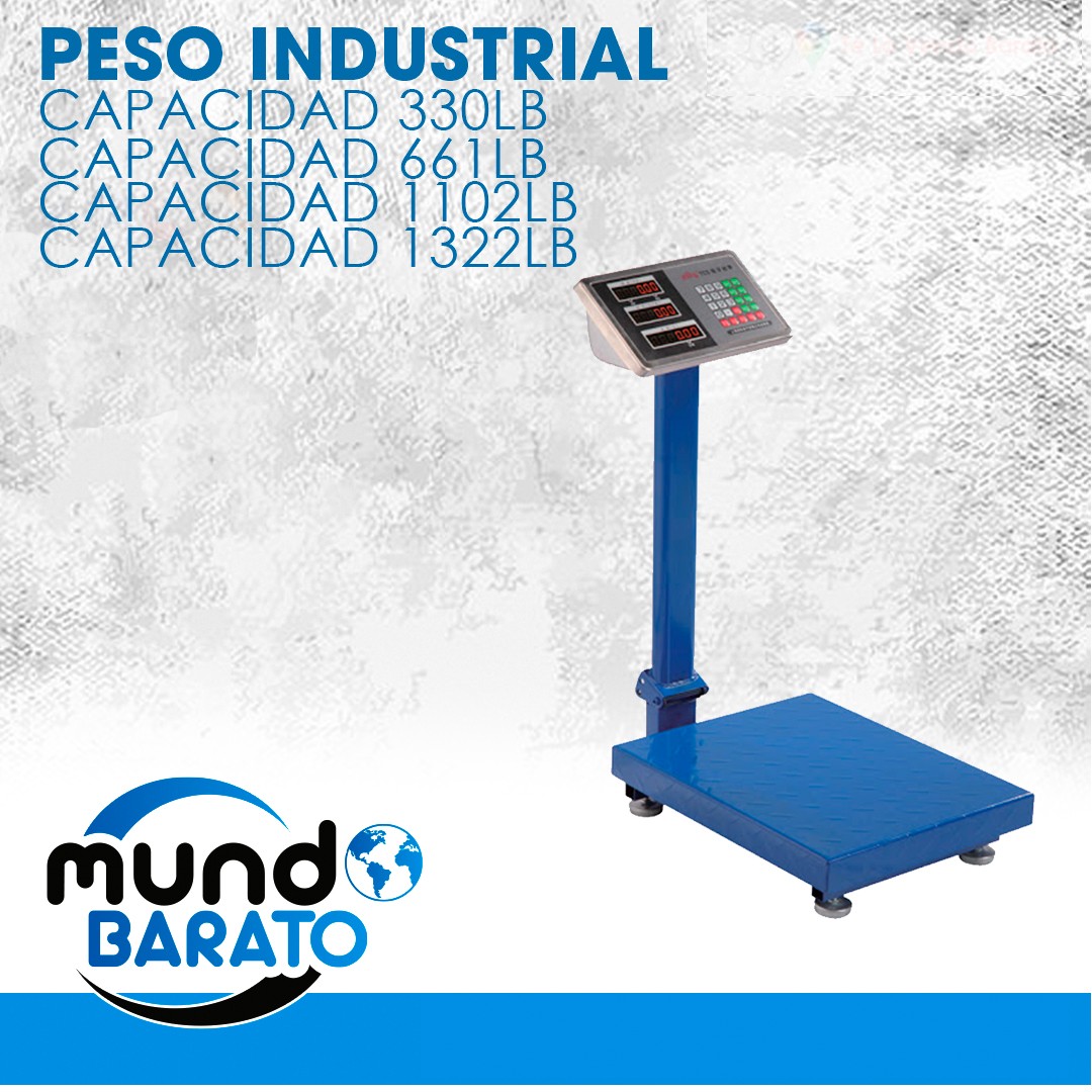 otros electronicos - Balanza Peso Digital Industrial 150kg 300kg 500kg 1000kg 1