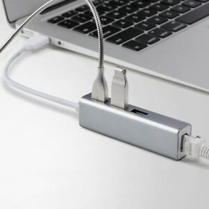 accesorios para electronica - Adaptador USB 2.0 a Ethernet y Hub USB 1