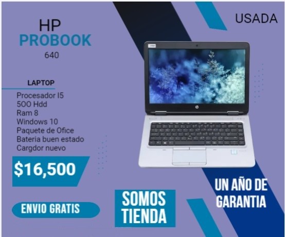 computadoras y laptops - LAPTOP HP PROBOOK 640 G2