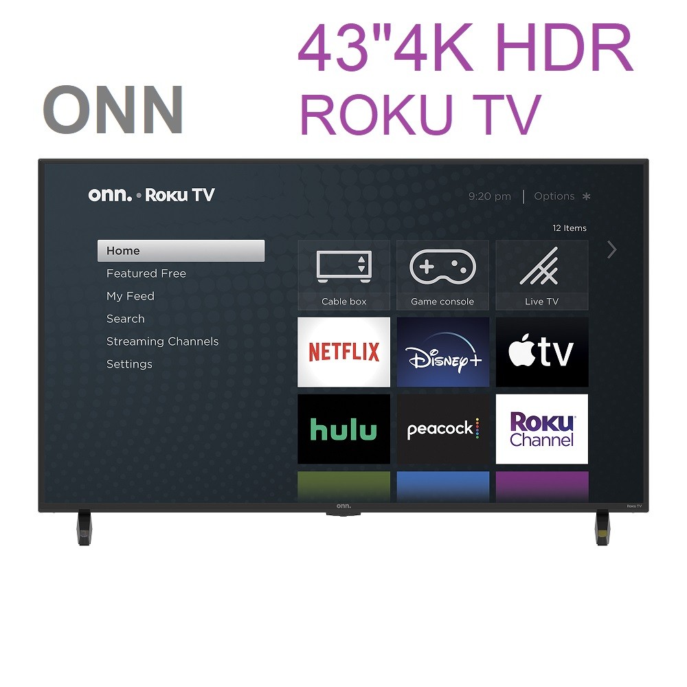 TV SMART 4K ONN ROKU 43 Pulgadas LED UHD $21,500