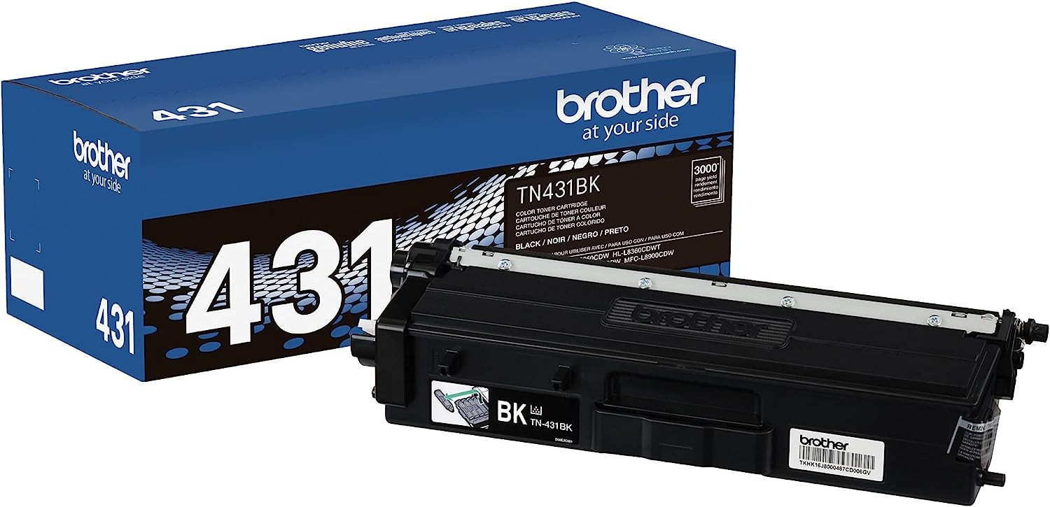 impresoras y scanners - CARTUCHO DE TONER BROTHER TN-431BK STD ORIGINAL.