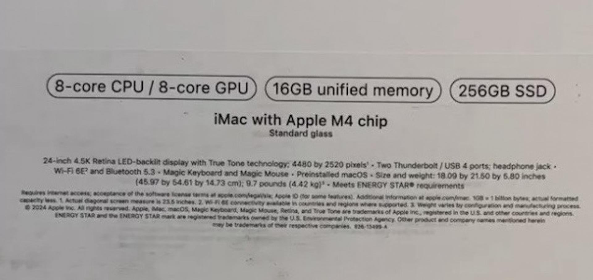 computadoras y laptops - IMAC M4 256GB 16GB /512GB 16GB RAM 2024 NUEVA SELLADA SILVER🔥‼️ 3