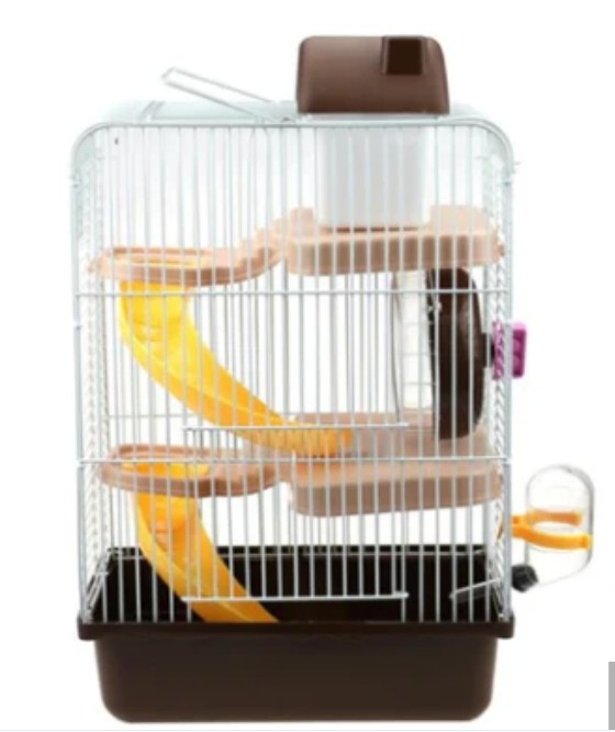 animales y mascotas - Hamster Cage Casa de mascotas pequeñas portátiles jaula