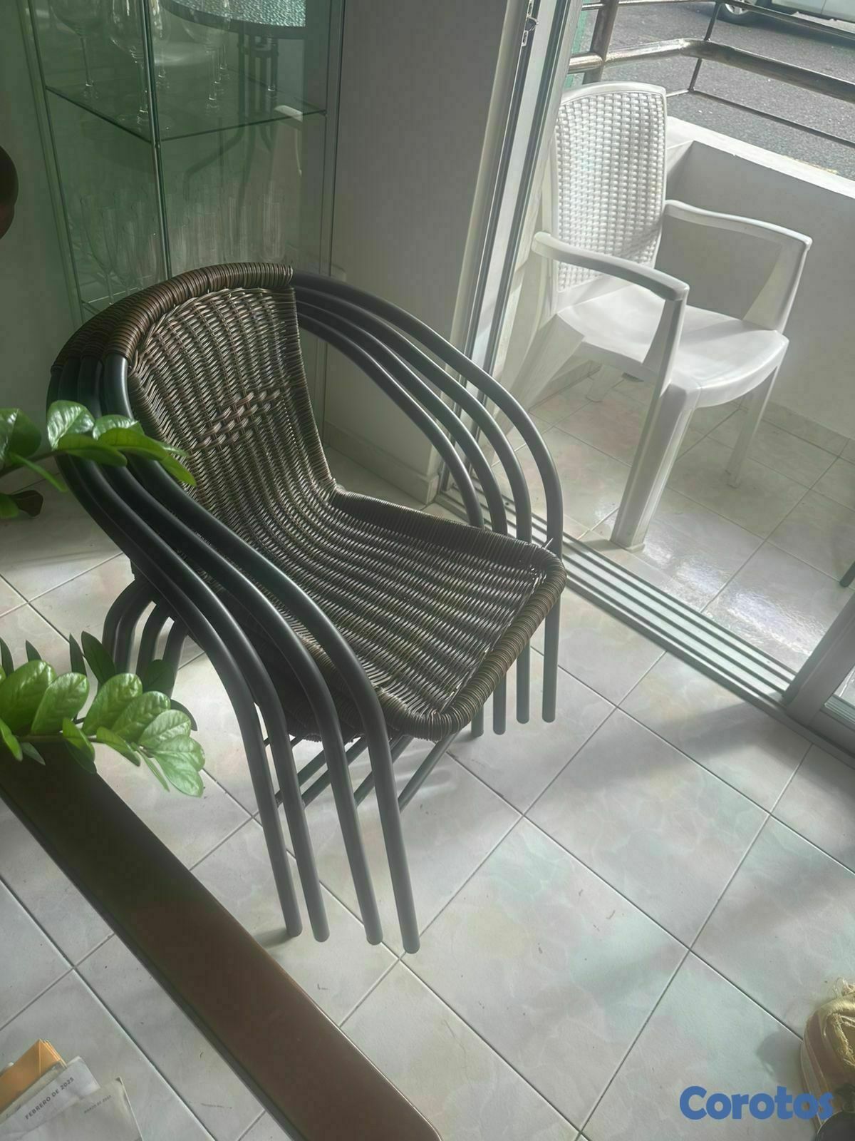 muebles y colchones - Juego de Terraza de 4 Sillas 3