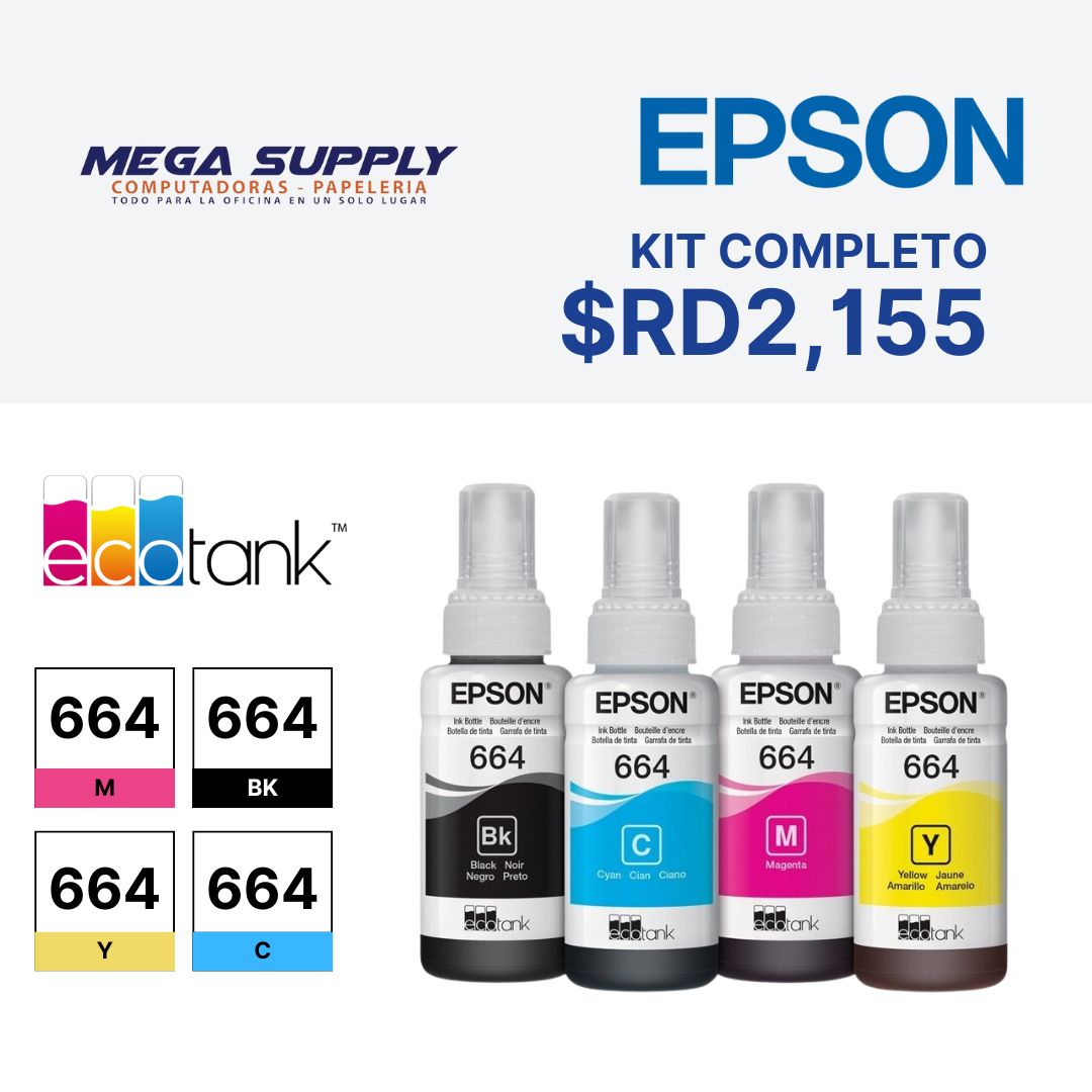 impresoras y scanners - KIT DE 4 BOTELLAS  DE TINTA EPSON 504 