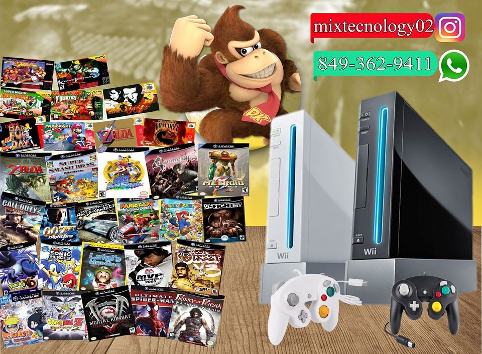 consolas y videojuegos - Nintendo wii completo con 300 juego en español con garantía