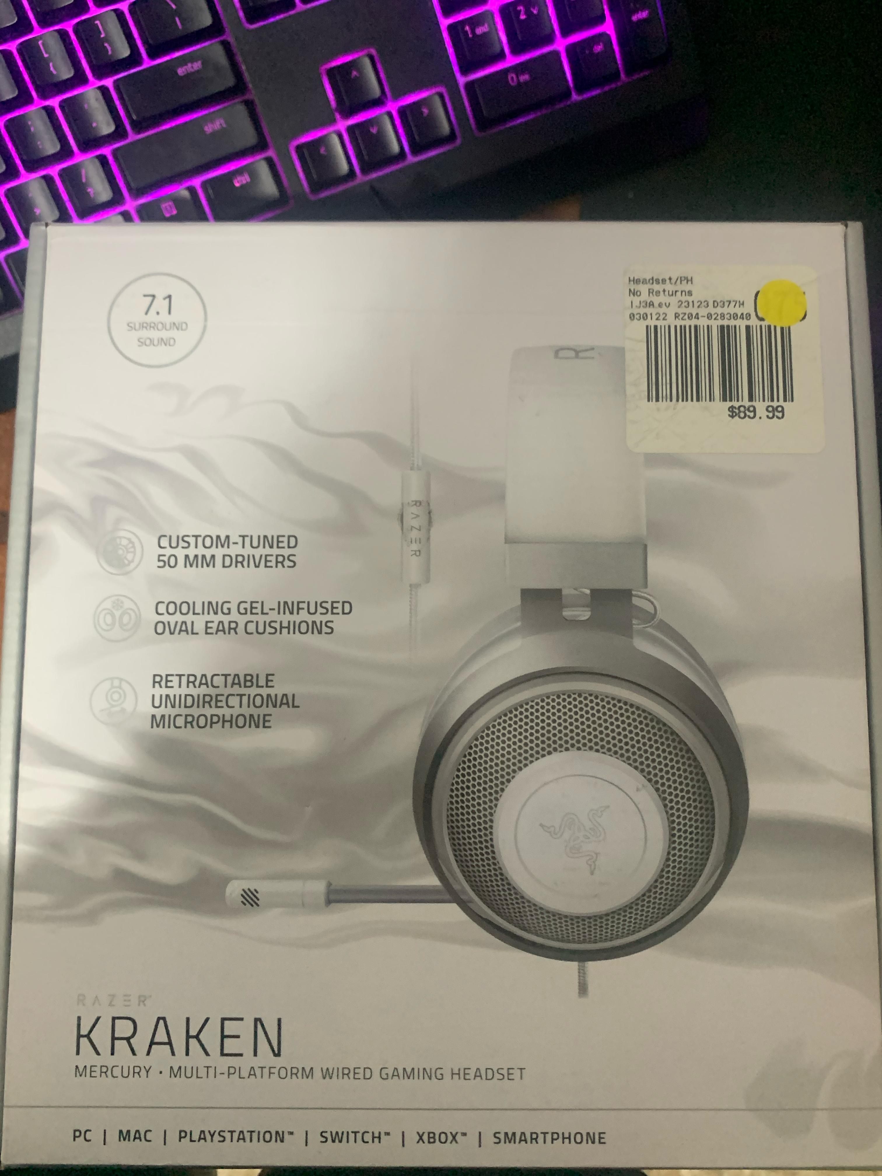 camaras y audio - Razer kraken mercury 3