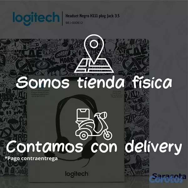 camaras y audio - Logitech Audífono H111 con micrófono Jack 3.5 (981 3