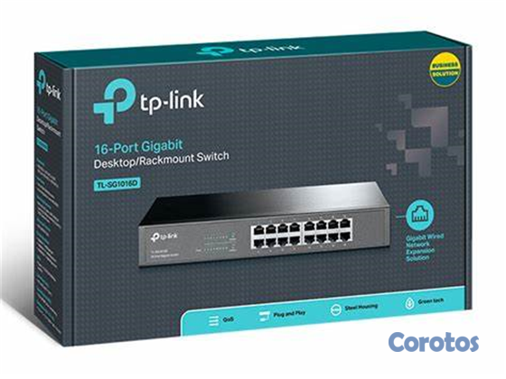 computadoras y laptops - SWITCH 16 PUERTOS TP-LINK 16 PUERTOS GIGABIT 2