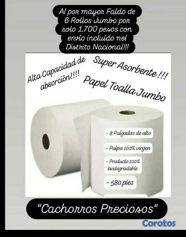 herramientas, jardines y exterior - Papel Toalla Jumbo extra large  2