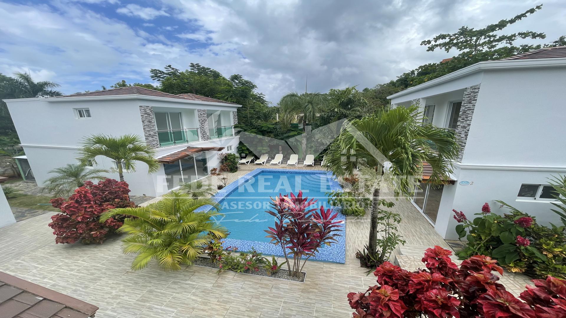 apartamentos - RESIDENCIAL DE 5 APARTAMENTOS CON PISCINA Y GAZEBO - LAS TERRENAS