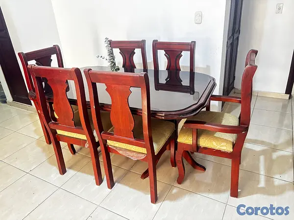 muebles y colchones - Juego de comedor 6 sillas 2