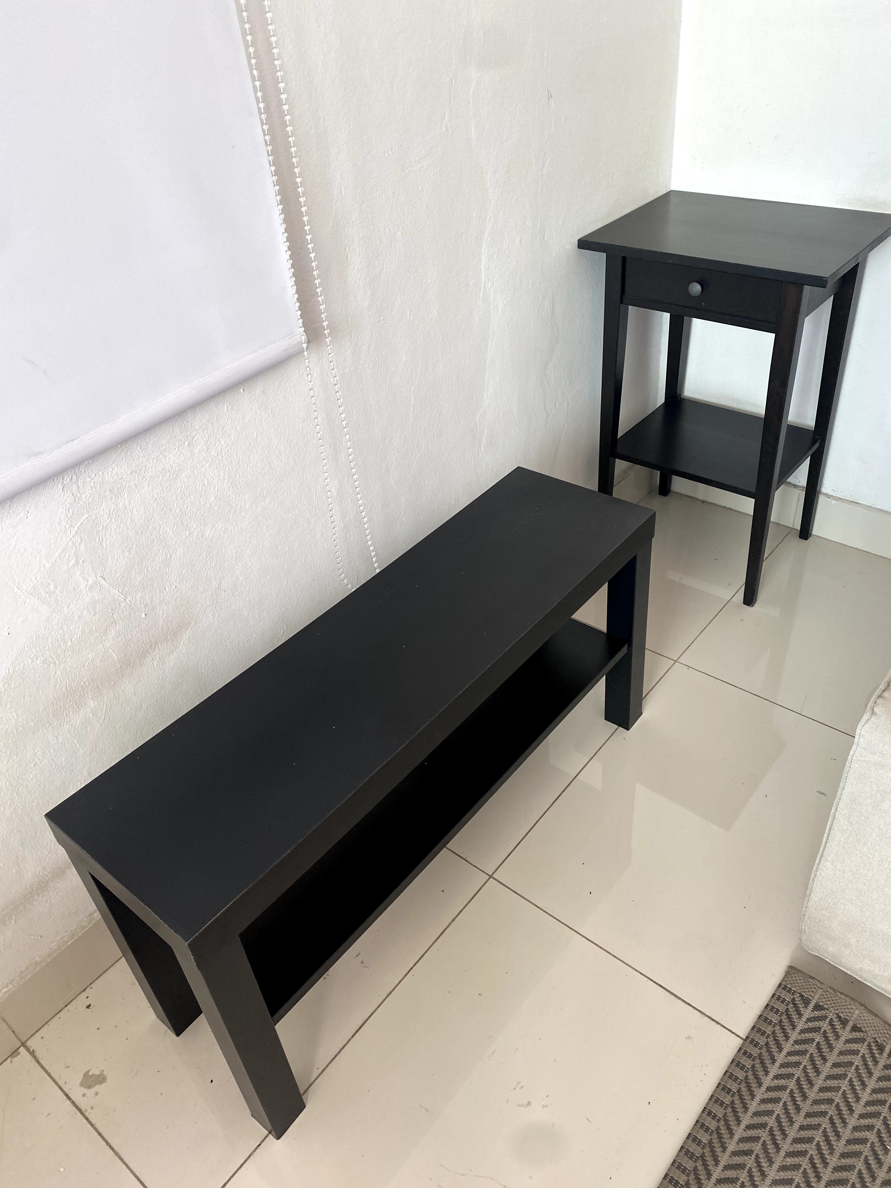 decoración y accesorios - Combo Mesa para TV IKEA LACK y Mesa Esquinera
