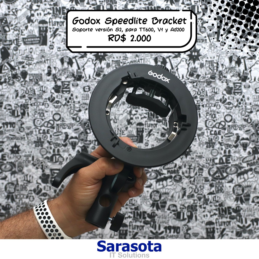 accesorios para electronica - Godox S2 Speedlite Bracket (Somos Sarasota)