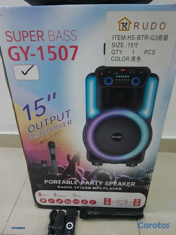 camaras y audio - BOCINA DE 15" SUPER BASS GY-1507 4