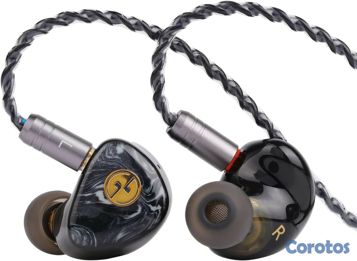camaras y audio - TinHifi T3 Plus In Ear Monitor IEM 1DD 10mm cable desmontable 2 pines 0.78mm 1