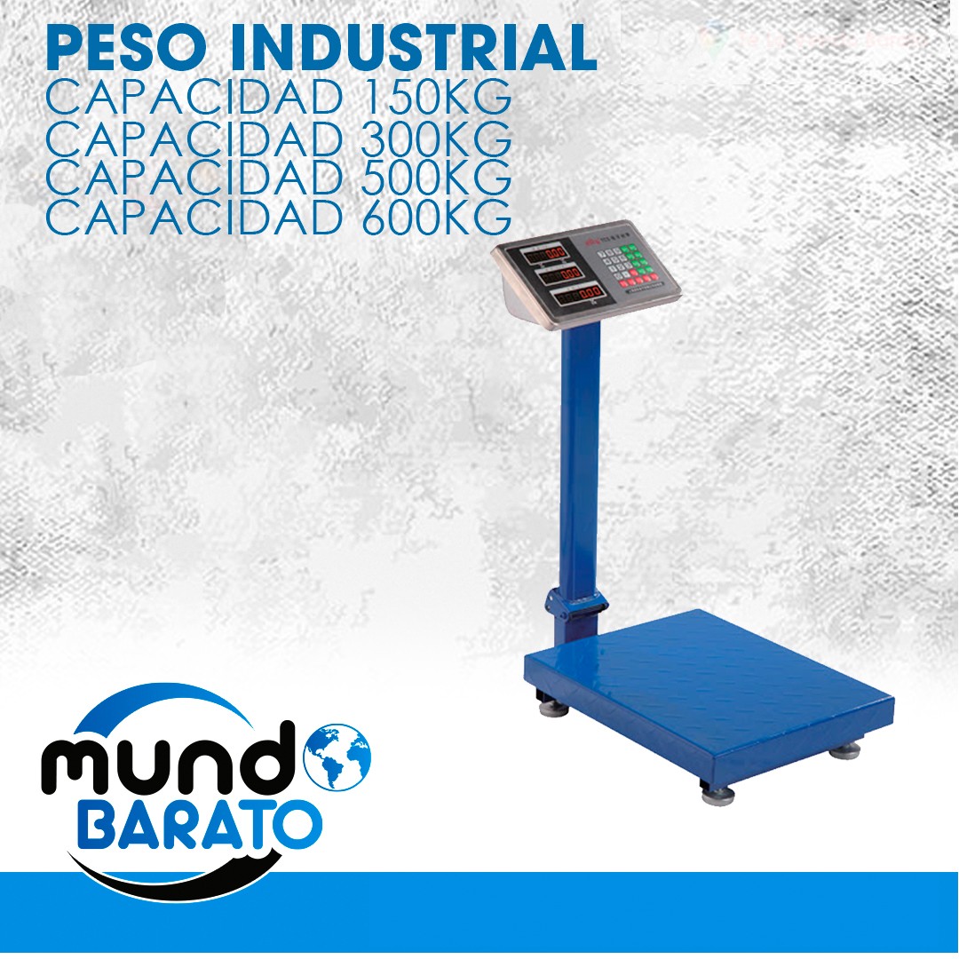 otros electronicos - Balanza Peso Digital Industrial 150kg 300kg 500kg 1000kg