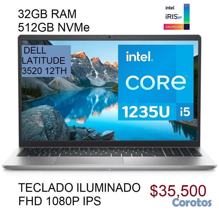 computadoras y laptops - DELL 15.6 i5 12TH GEN 4.4GHZ X 12 32GB 512GB SSD  2