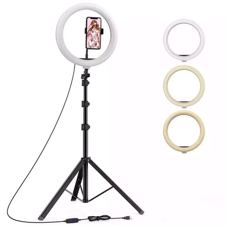 otros electronicos - Anillo Aro De Luz 10 Pulgadas Selfie Led + Tripode 2.5 Metros 3