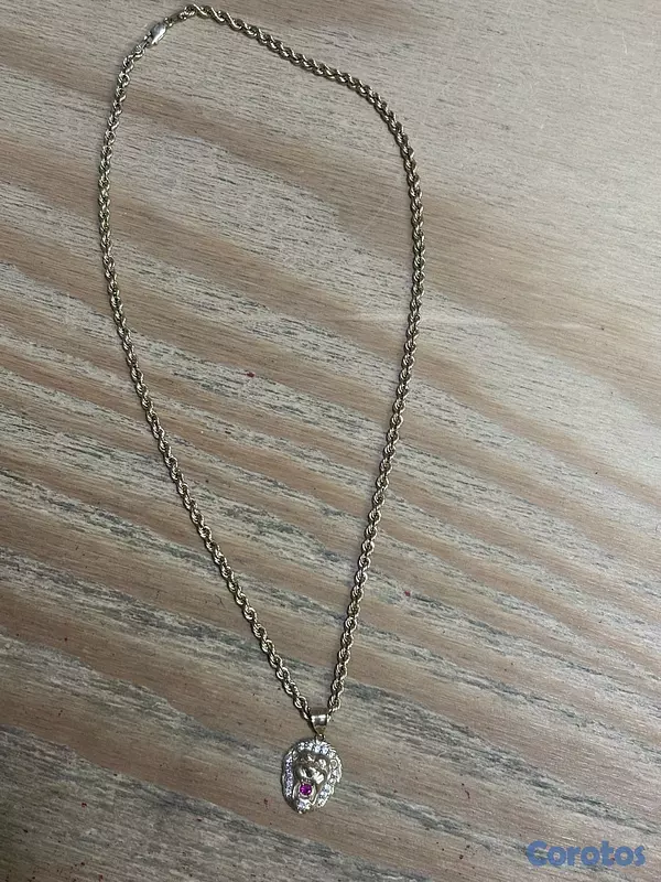 joyas, relojes y accesorios - cadena tipo soga de oro 14k 6.3 gramos 2