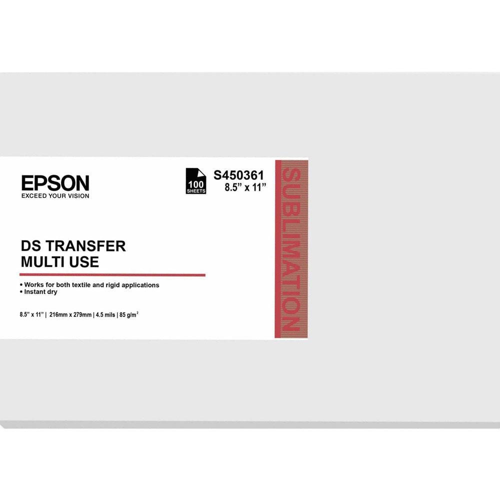 impresoras y scanners - RESMA DE PAPEL EPSON SUBLIMACIÓN (DS TRANSFER), 100 HOJAS, TERMINACION MATE