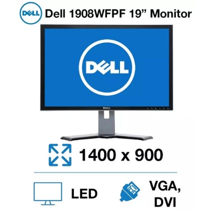 computadoras y laptops - Monitor Dell 19 pulgadas +teclado y + mouse