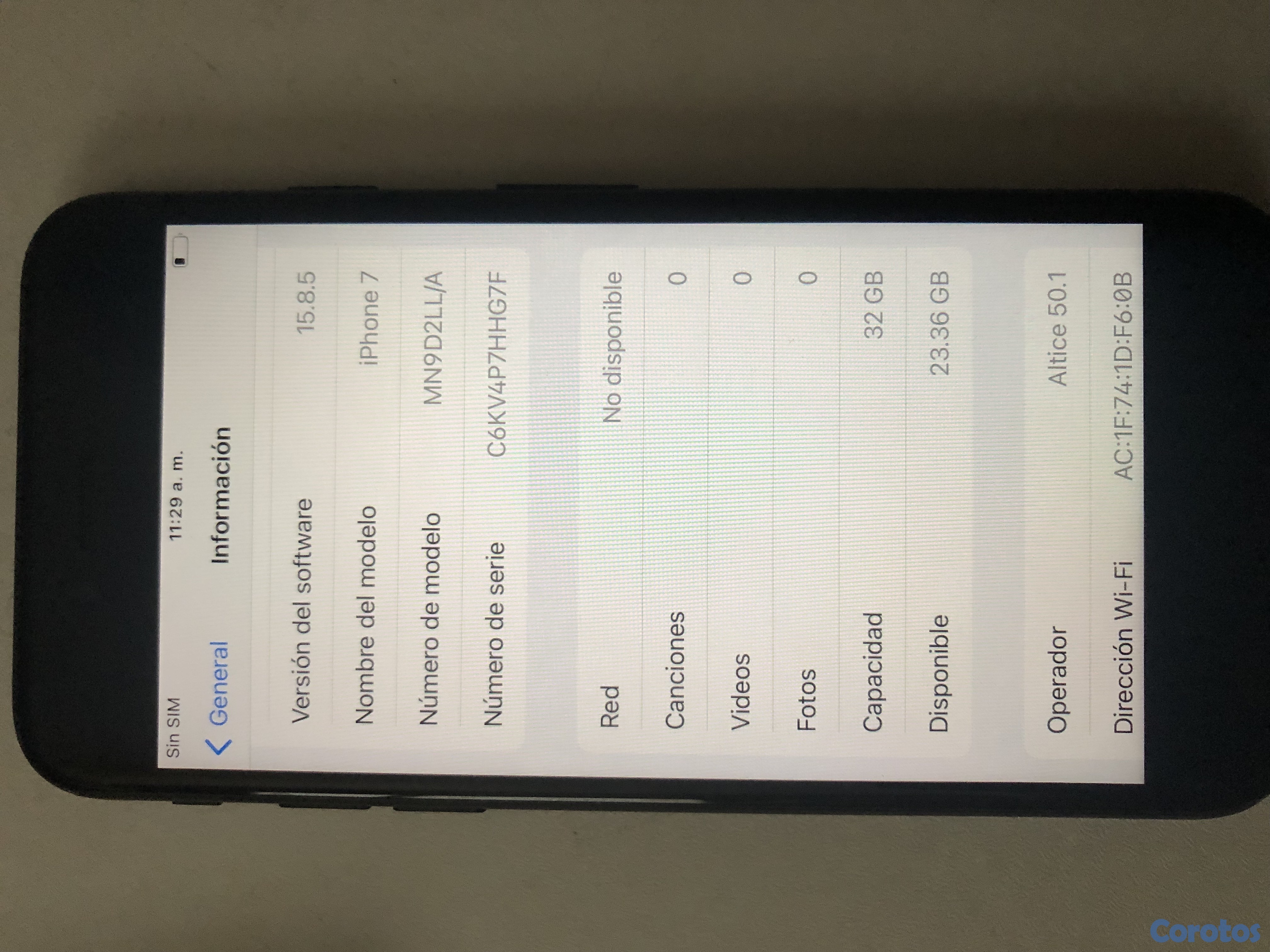 celulares y tabletas - iPhone 7 normal de 32gb  baypass es turbo sim esta todo nitido  3