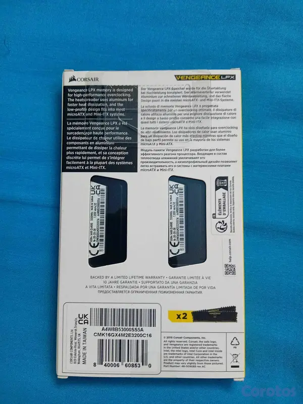 computadoras y laptops - Tarjetas de 8GB Ram Ambas| DDR4| 3200MHz | A 2000$RD ambas| Super oferta!!  2