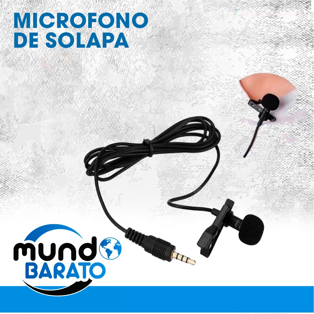 accesorios para electronica - Microfono Solapa Profesional 3.5 Mm Lavalier clip CELULAR KARAOKE