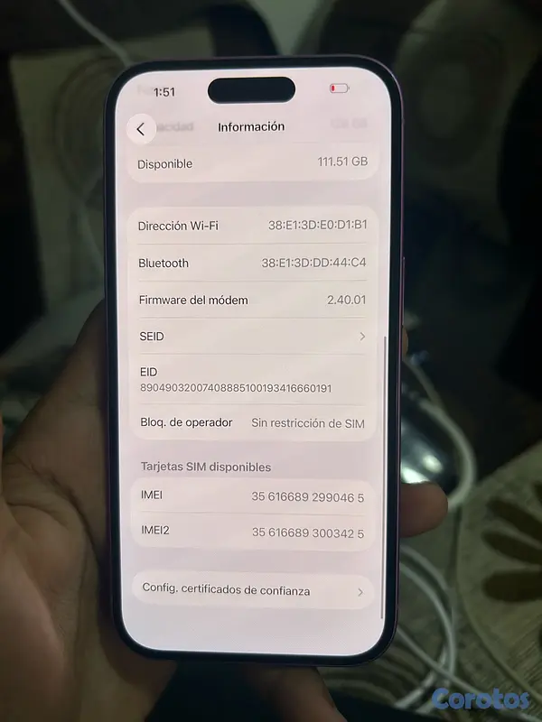 celulares y tabletas - iPhone 16 normal factori  5