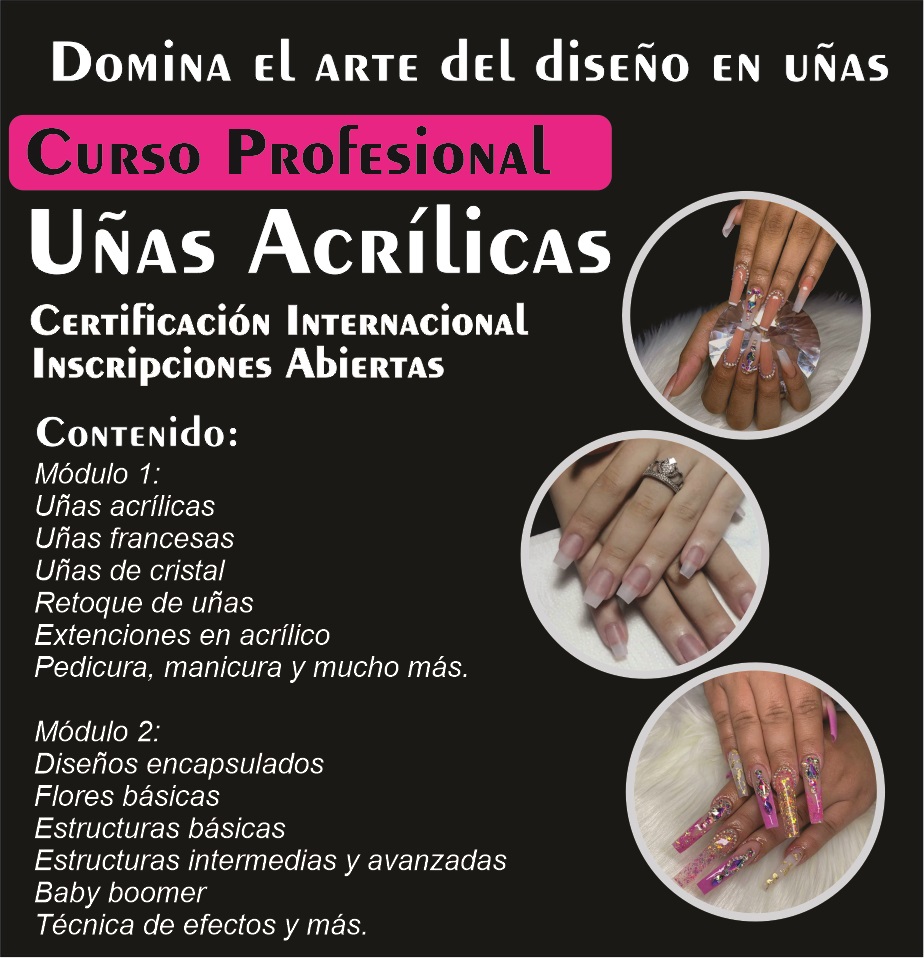 cursos y clases - curso de uñas acrilicas