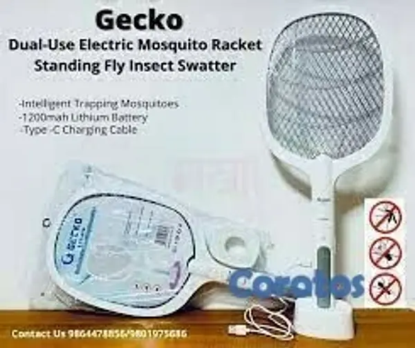 herramientas, jardines y exterior - RAQUETA PARA MOSQUITOS - GECKO LTD-618 5