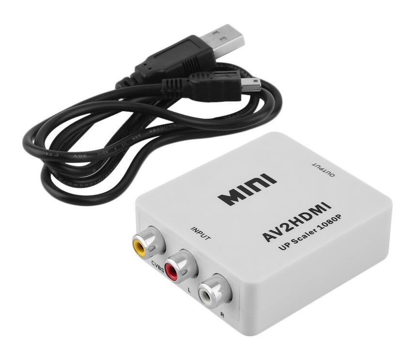 otros electronicos - Adaptador convertidor de AV (RCA) a HDMI 2