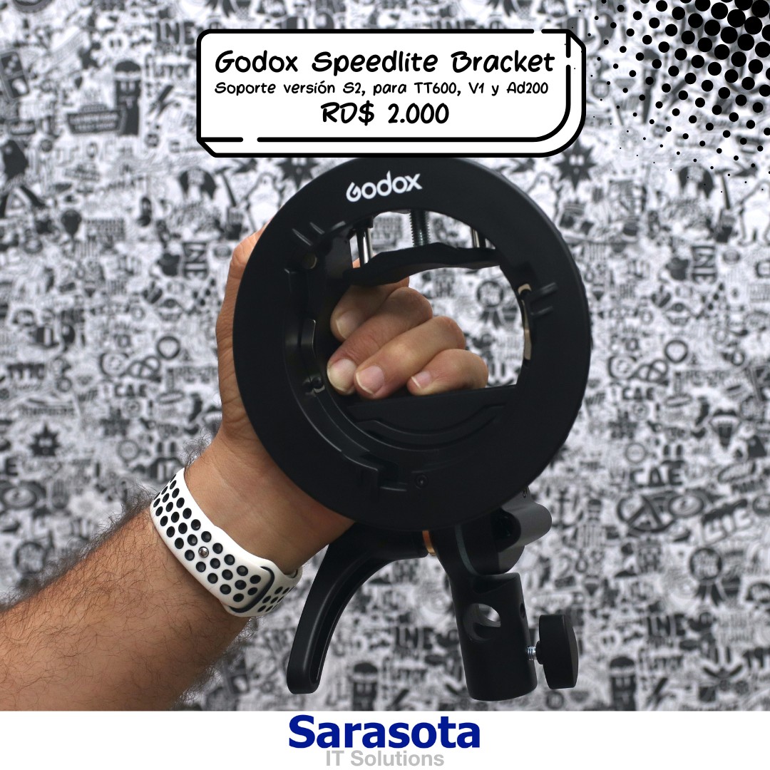 accesorios para electronica - Godox S2 Speedlite Bracket (Somos Sarasota) 1
