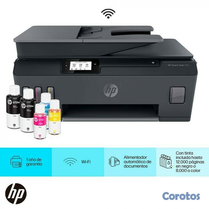 impresoras y scanners - HP SMART TANK 530 - ALL IN ONE PRINTER- SISTEMA DE TINTA CONTINUA - INALAMBRICO 