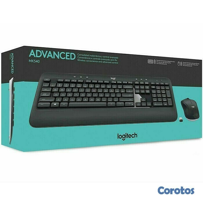 computadoras y laptops - TECLADO MOUSE LOGITECH MK540 ESPAÑOL USB WIRELESS RECEIVER 2.4GHZ WIRELESS 1