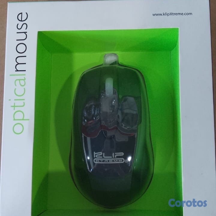 accesorios para electronica - Mouse Klip Xtreme óptico con conexión PS/2. 
