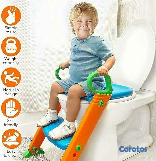 accesorios - Asiento de entrenador de inodoro con escalera para 1