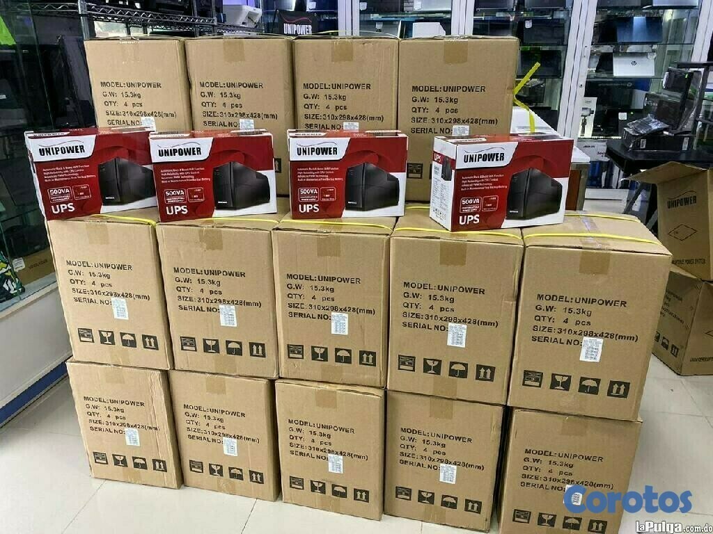 computadoras y laptops - UPS UNIPOWER DE 700VA REGULADOR INTEGRADO, TRABAJA CON PLANTA Y / INVERSOR 2