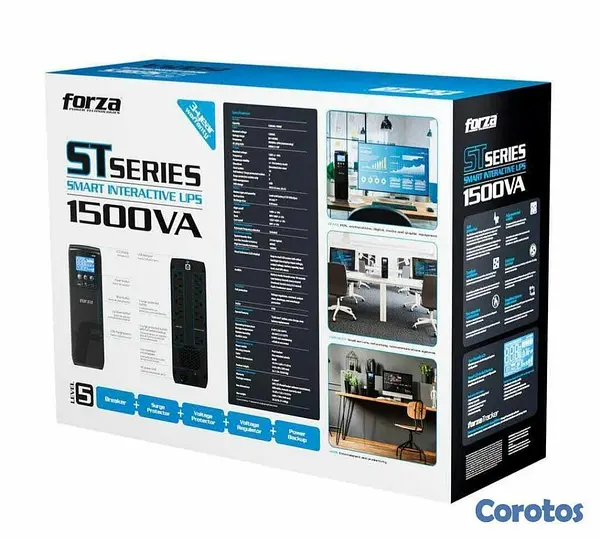 computadoras y laptops - UPS 1500 VA/900 W, Pant LCD, 10 Salidas  5