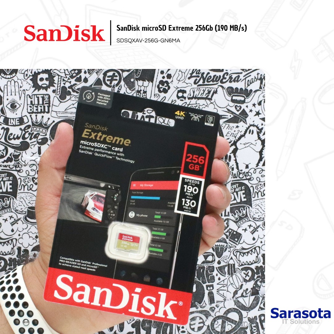 accesorios para electronica - MicroSD 256Gb SanDisk Extreme 190 MB/s 1