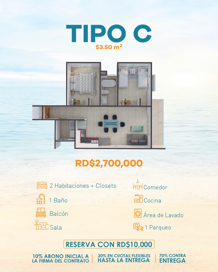 apartamentos - Separa con 10 mil pesos  3